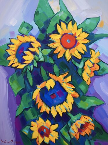 Sunflowers di Tigran Avetyan, Pittura in vendita su Singulart