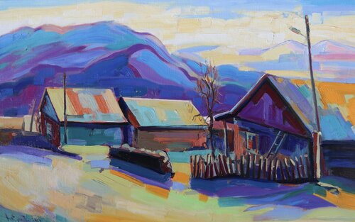 Old village by Tigran Avetyan, Painting for Sale on Singulart