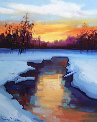 Winter morning by Tigran Avetyan, Painting for Sale on Singulart