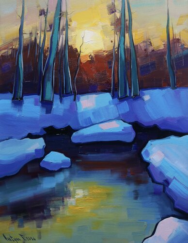 Winter morning von Tigran Avetyan, Malerei kaufen auf Singulart