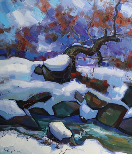 Winter day par Tigran Avetyan, Peinture en vente sur Singulart