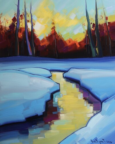Winter morning von Tigran Avetyan, Malerei kaufen auf Singulart