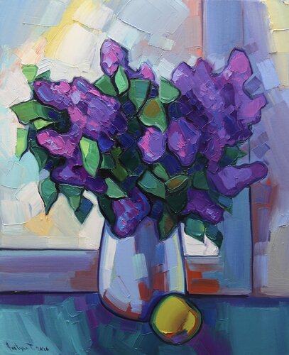 Lilac flowers by Tigran Avetyan, 絵画 for Sale on Singulart
