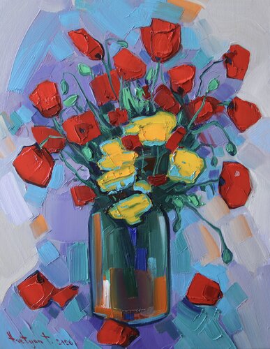 Poppies von Tigran Avetyan, Malerei kaufen auf Singulart