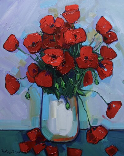 Poppies by Tigran Avetyan, Painting for Sale on Singulart