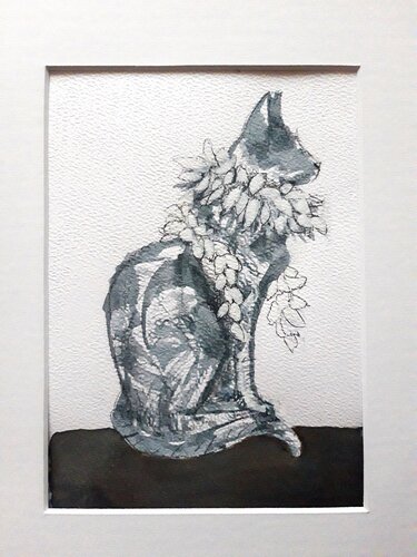 Chat de carnaval, Chypre di Sylviane Selma, Disegno in vendita su Singulart