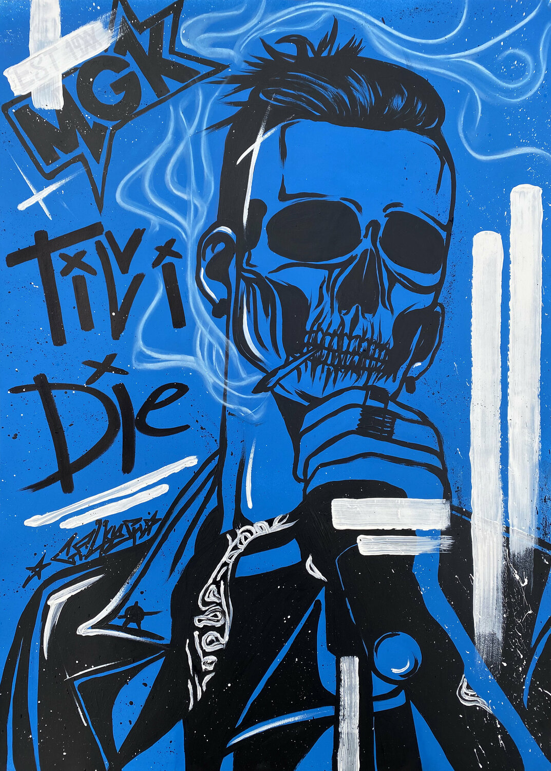 マシーンガンケリー絵 Machine Gun Kelly Art Amazon.co.jp: スピンマガジン-マシンガンケリー20ウォール