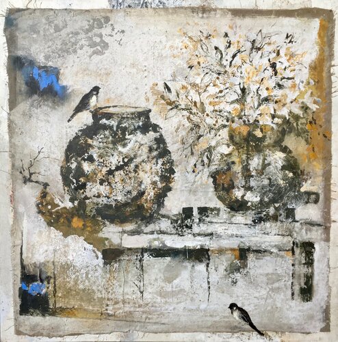 "La conférence des Oiseaux " van Denis Jully, Schilderij te koop op Singulart