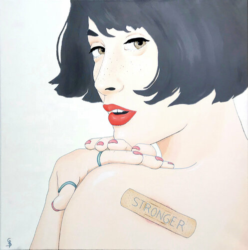 Stronger van Cris Valencia, Schilderij te koop op Singulart