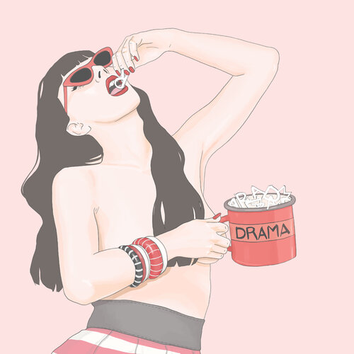 Drama queen von Cris Valencia, Werk auf Papier kaufen auf Singulart