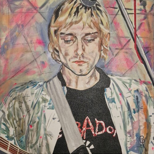 Kurt Cobain van Carolina Polara, Schilderij te koop op Singulart