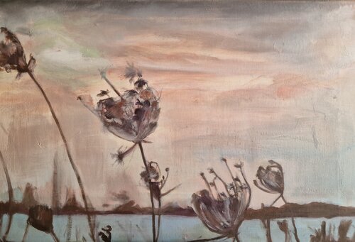 Roadside flowers van Carolina Polara, Schilderij te koop op Singulart