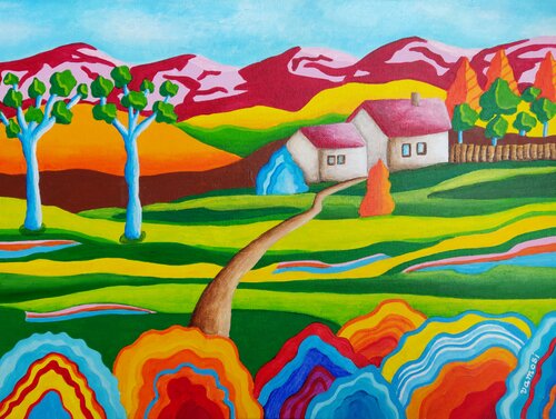 Blooming spring par Peter Vamosi, Œuvre sur papier en vente sur Singulart
