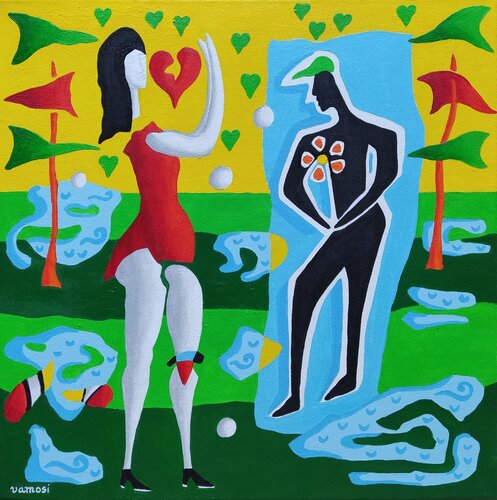 Declaration of love van Peter Vamosi, Schilderij te koop op Singulart
