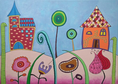 Dreamland 2. van Peter Vamosi, Schilderij te koop op Singulart
