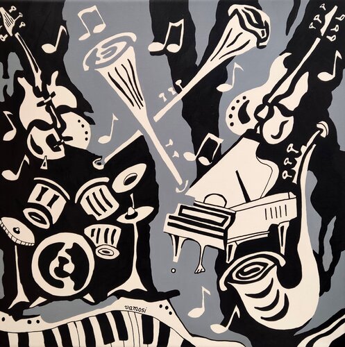 Crazy music 7. von Peter Vamosi, Malerei kaufen auf Singulart
