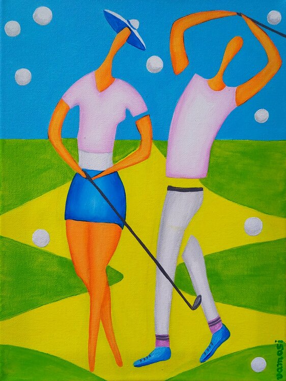 Relax at golf Peter Vamosi
