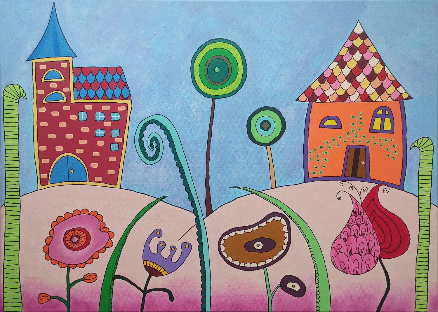Dreamland 2. Peter Vamosi Origineel schilderij te koop