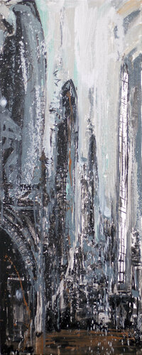 interior of the temple N5 di Alexander Klemens, Pittura in vendita su Singulart