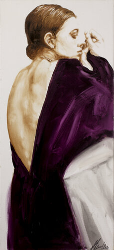 Red dress van Alexander Klemens, Schilderij te koop op Singulart