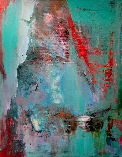 You Suddenly Await a Response di Alexander Klemens, Pittura in vendita su Singulart