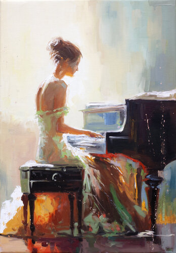 Harmony in Solitude di Alexander Klemens, Pittura in vendita su Singulart