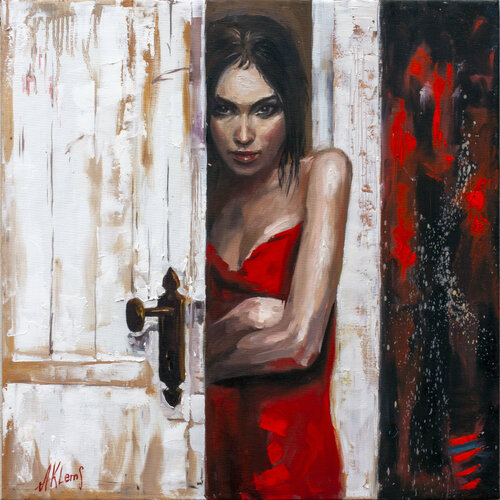 Doors Ajar to Perception de Alexander Klemens, Pintura a la venta en Singulart
