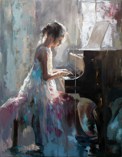 Gentle Inspiration van Alexander Klemens, Schilderij te koop op Singulart