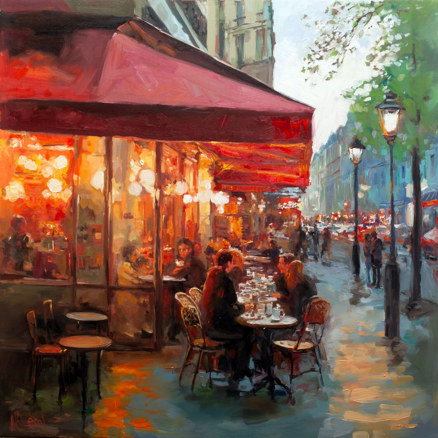 The Light of France Alexander Klemens Originalgemälde zu verkaufen