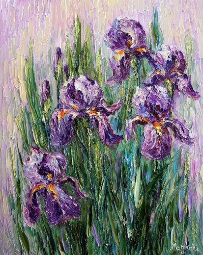 Irises van Haykuhi Khachatryan, Schilderij te koop op Singulart