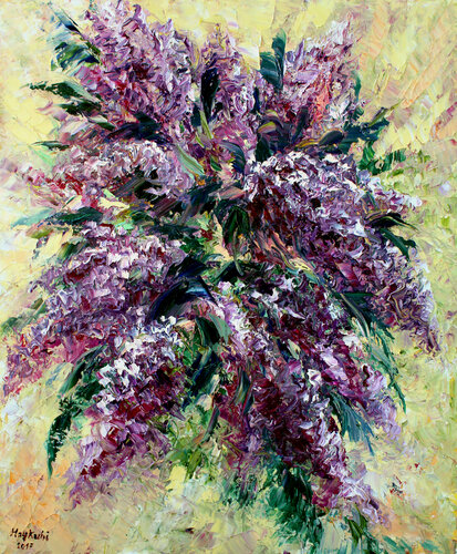 Lilac composition van Haykuhi Khachatryan, Schilderij te koop op Singulart