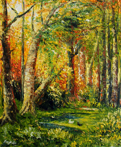 Autumn vibes van Haykuhi Khachatryan, Schilderij te koop op Singulart