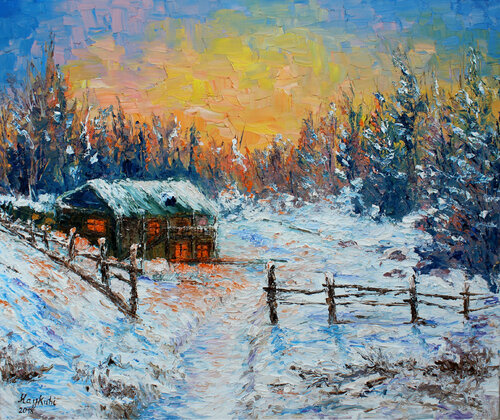 Warm winter van Haykuhi Khachatryan, Schilderij te koop op Singulart