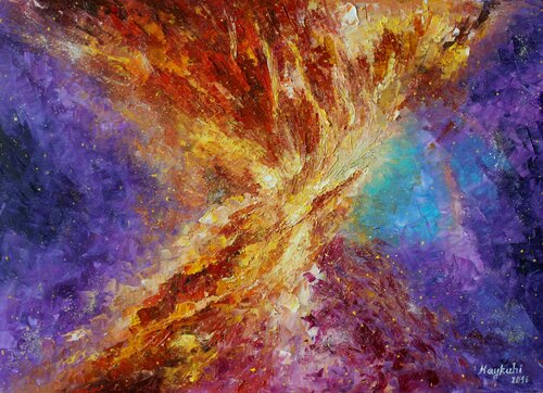 Cosmic whirlwind van Haykuhi Khachatryan, Schilderij te koop op Singulart