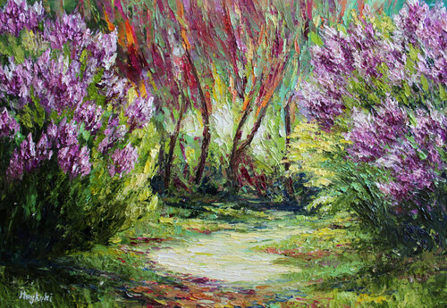 Lilac garden von Haykuhi Khachatryan, Malerei kaufen auf Singulart