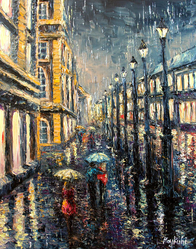 Rainy Evening van Haykuhi Khachatryan, Schilderij te koop op Singulart