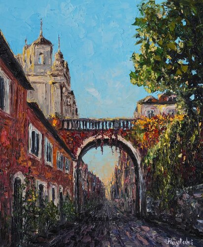 Old bridge in Rome van Haykuhi Khachatryan, Schilderij te koop op Singulart