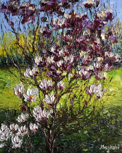Blooming tree de Haykuhi Khachatryan, Pintura a la venta en Singulart
