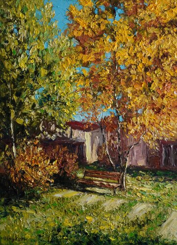 Golden Autumn von Haykuhi Khachatryan, Malerei kaufen auf Singulart