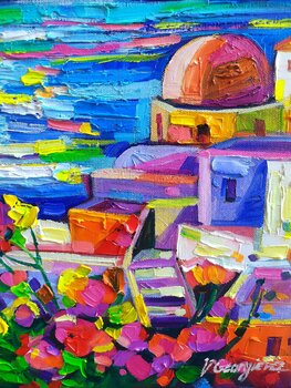 Colorful Santorini Vanya Georgieva