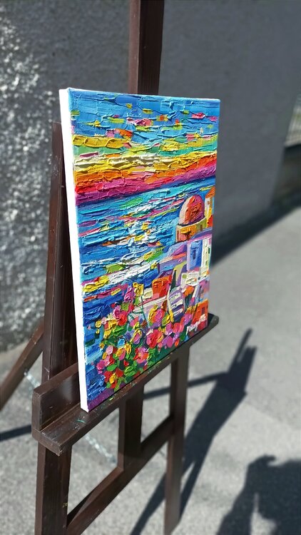 Colorful Santorini Vanya Georgieva