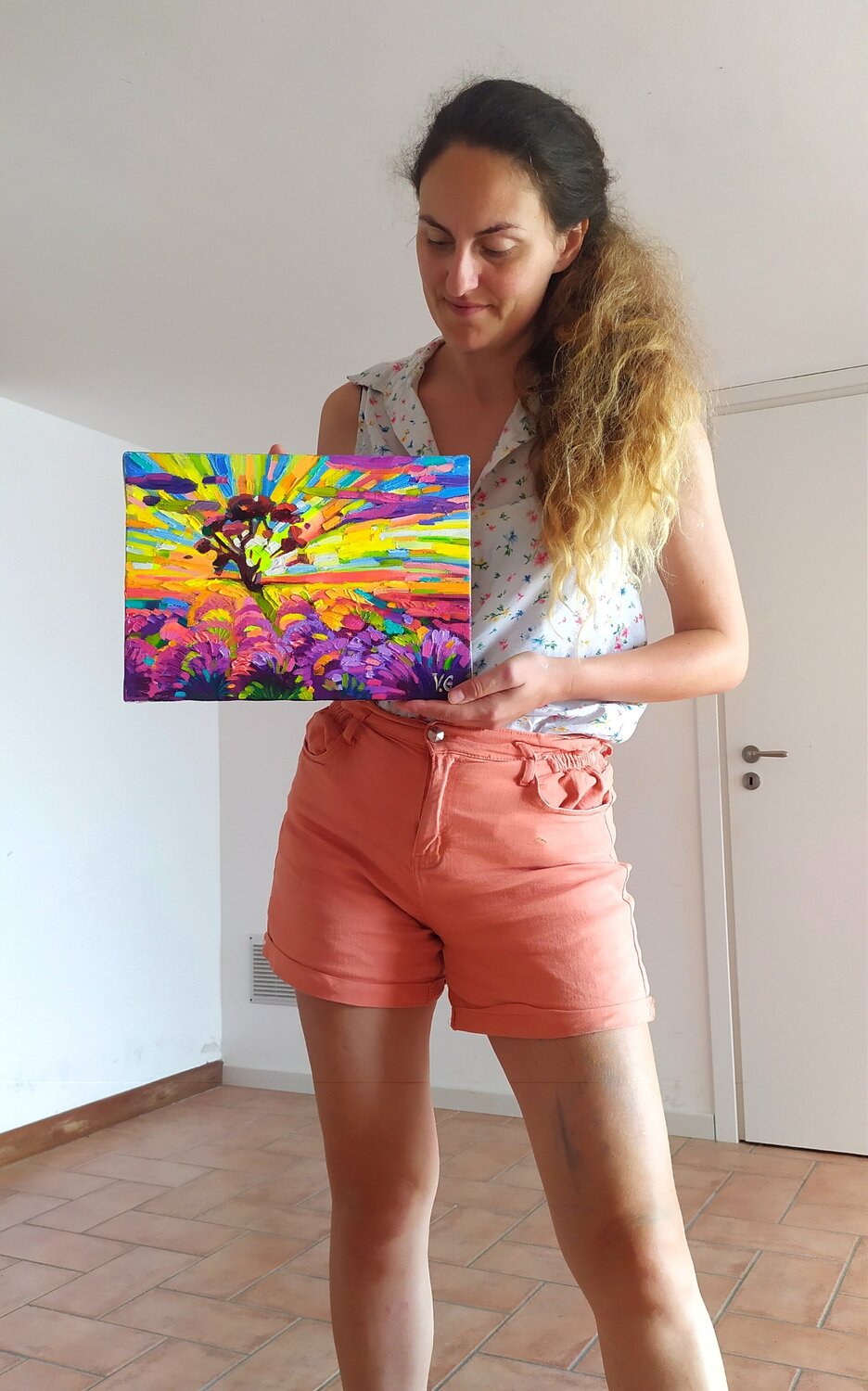 Lavender joy by Vanya Georgieva (2022) Painting Oil on Canvas SINGULART