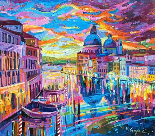 Riflections at Venice van Vanya Georgieva, Schilderij te koop op Singulart