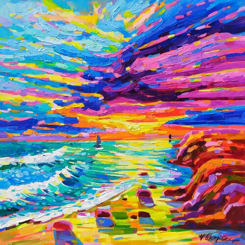 The Sea tells von Vanya Georgieva, Malerei kaufen auf Singulart
