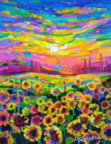 At the last glance with the light van Vanya Georgieva, Schilderij te koop op Singulart