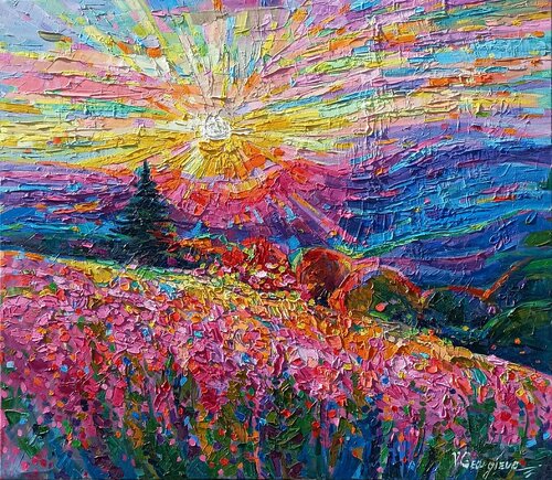 The beat of the light van Vanya Georgieva, Schilderij te koop op Singulart