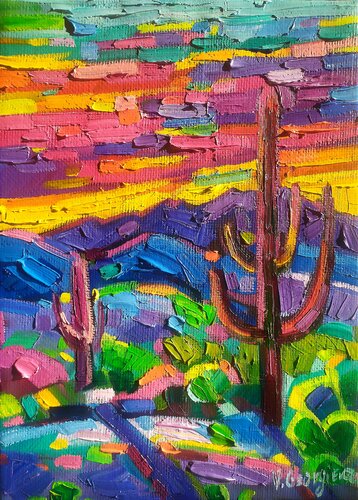 Arizona sunset von Vanya Georgieva, Malerei kaufen auf Singulart