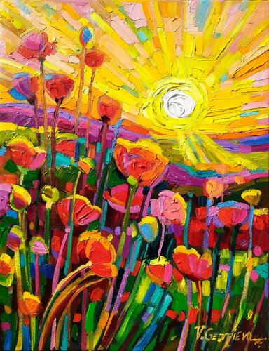 Hello Poppy ! von Vanya Georgieva, Malerei kaufen auf Singulart