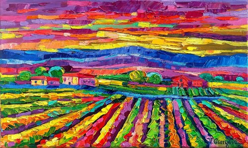 Golden vineyards 2 von Vanya Georgieva, Malerei kaufen auf Singulart