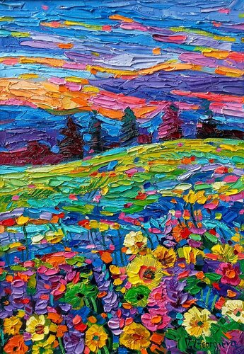 Wild flowers von Vanya Georgieva, Malerei kaufen auf Singulart